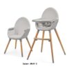 Hranilica za bebe Kinderkraft FINI 2u1 GRAY 2