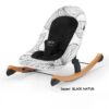 Njihalica za bebe Kinderkraft FINIO 2u1 BLACK NATURE
