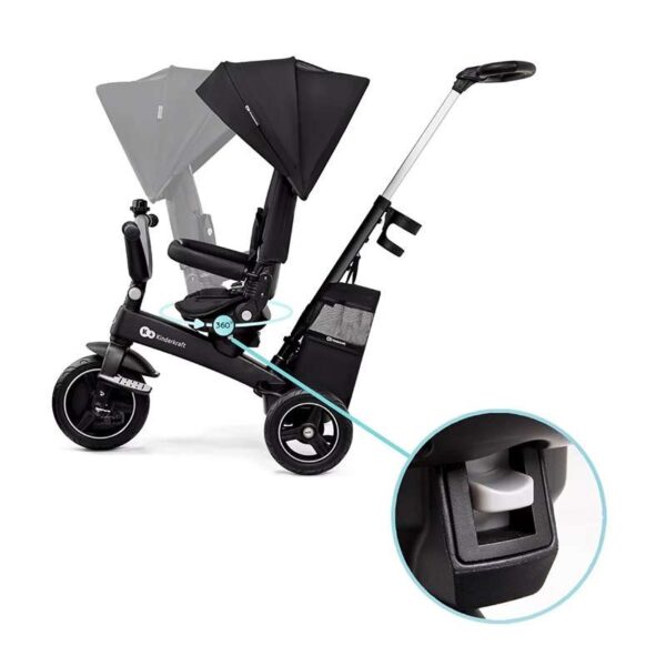 Tricikli / guralica za decu, Kinderkraft EASY TWIST BLACK