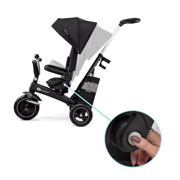 Tricikli / guralica za decu, Kinderkraft EASY TWIST BLACK
