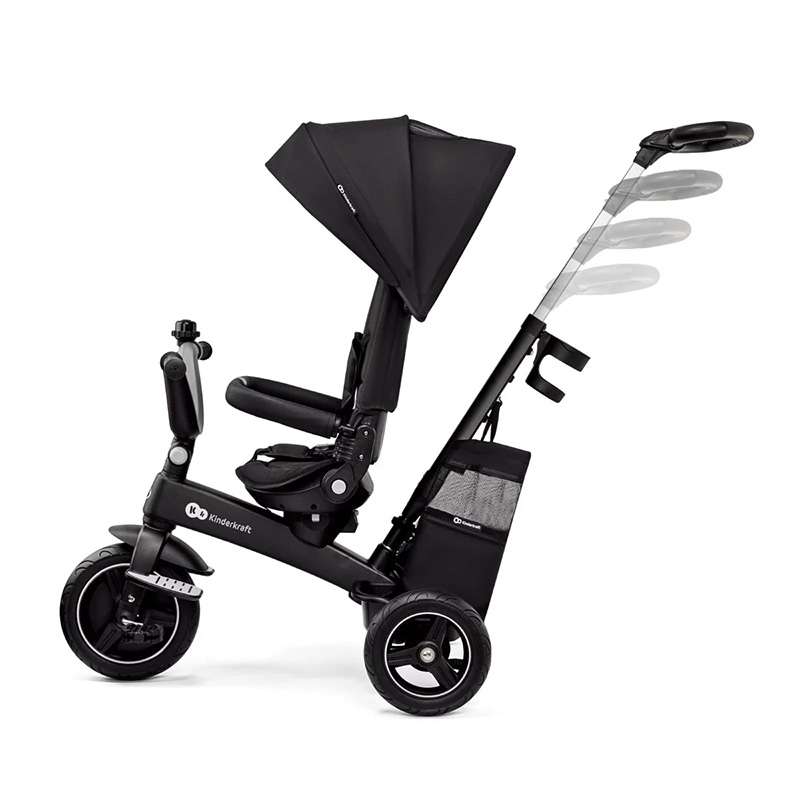 Tricikli / guralica za decu, Kinderkraft EASY TWIST BLACK