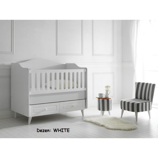 Krevetac za bebe Belis SIENA 2u1 WHITE
