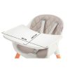 Hranilica Kinderkraft Sienna 2 u 1, dezen GRAY