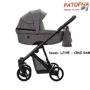 Kolica za bebe Bebetto Nitello 2 u 1, LJ195, CRNI RAM