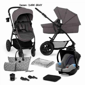 Kolica za bebe Kinderkraft XMOOV 3u1 DARK GRAY