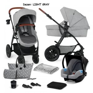 Kolica za bebe Kinderkraft XMOOV 3u1 LIGHT GRAY