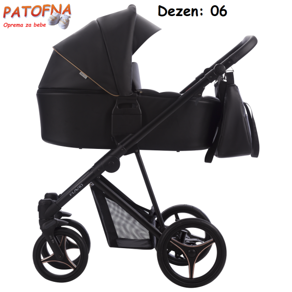 Kolica za bebe Bebetto Flavio Pro 2 u 1, 06 CRNI RAM