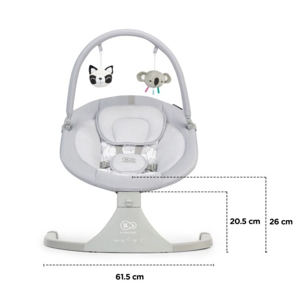 Ljuljaška Kinderkraft Luli, dezen, GRAY