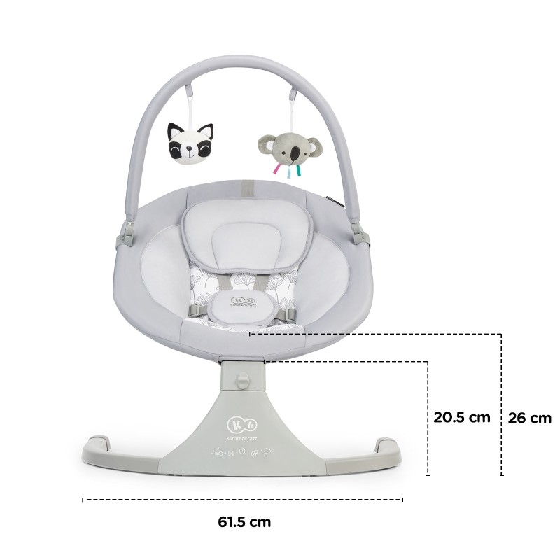 Ljuljaška Kinderkraft Luli, dezen, GRAY Ljuljaška Kinderkraft Luli, dezen, GRAY