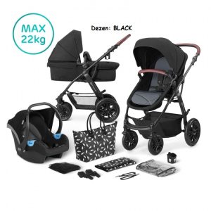 Kolica za bebe Kinderkraft XMOOV 3u1 BLACK