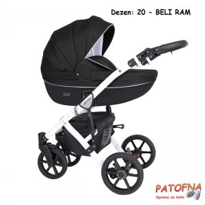 Kolica za bebe Kunert Mila, 2 u 1 20 BELI RAM