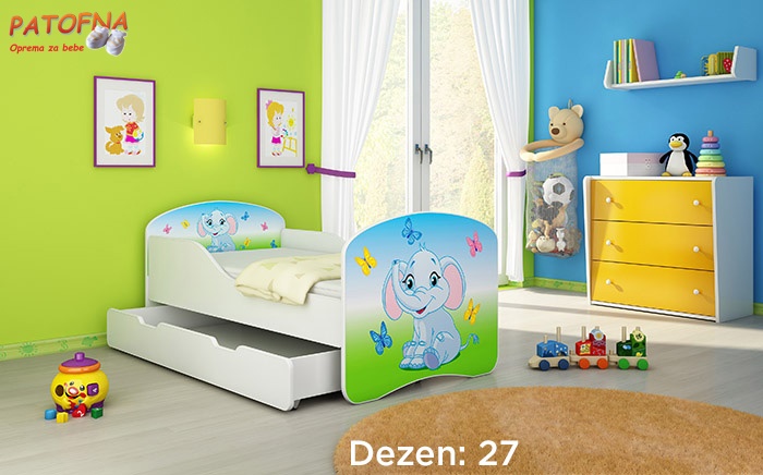 Krevet za decu Acma 1 140×70 sa fiokom, 27