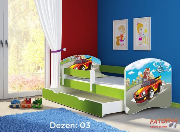 Krevet za decu Acma 2 GREEN 180×80 F 03