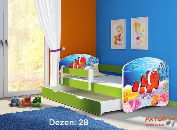 Krevet za decu Acma 2 GREEN 140×70 28