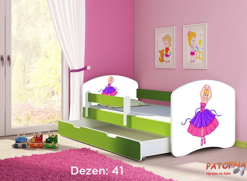 Krevet za decu Acma 2 GREEN 140×70 41