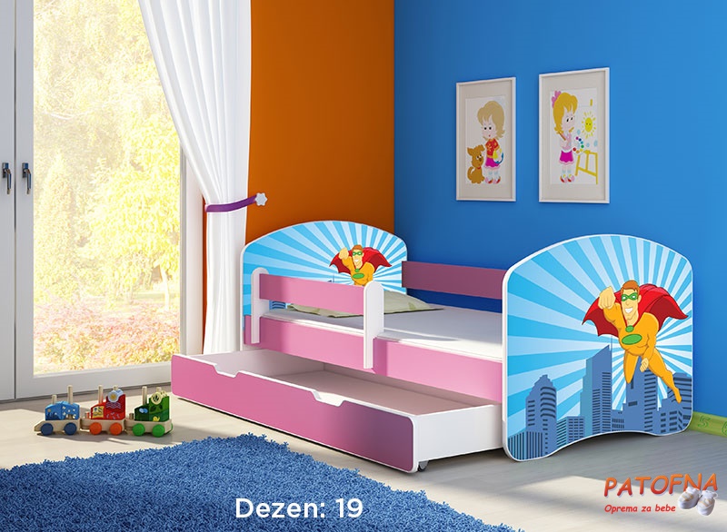 Krevet za decu Acma 2 PINK 140×70 F 19