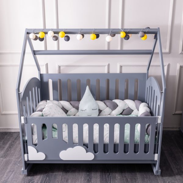 Belis Bulut krevetac za bebe 2u1, GRAY