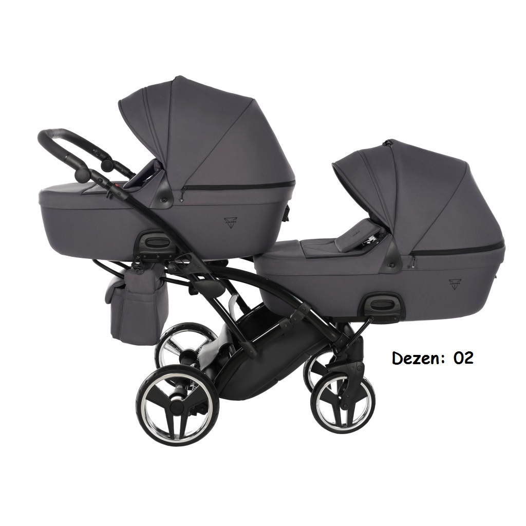 Kolica za blizance Junama TERMO TEX DUO SLIM set 2/3u1 02