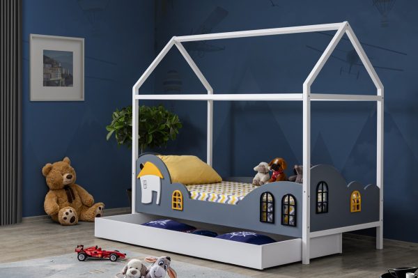Belis DOLCE krevet za decu sa fiokom 190×90, GRAY