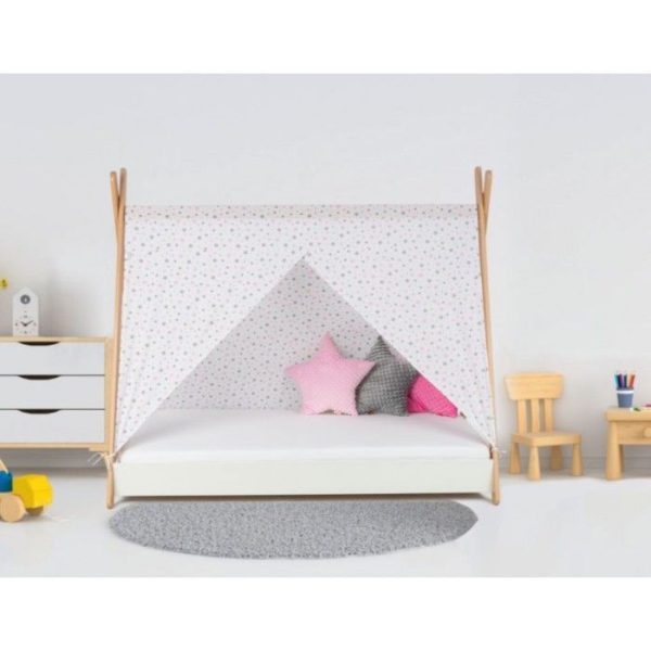 Krevet za decu Tipi 180×80 sa tendom, WHITE