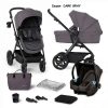 Kolica za bebe Kinderkraft A-tour 3u1 DARK GRAY