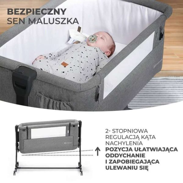 Kinderkraft Neste Grow, kolevka, DARK GRAY