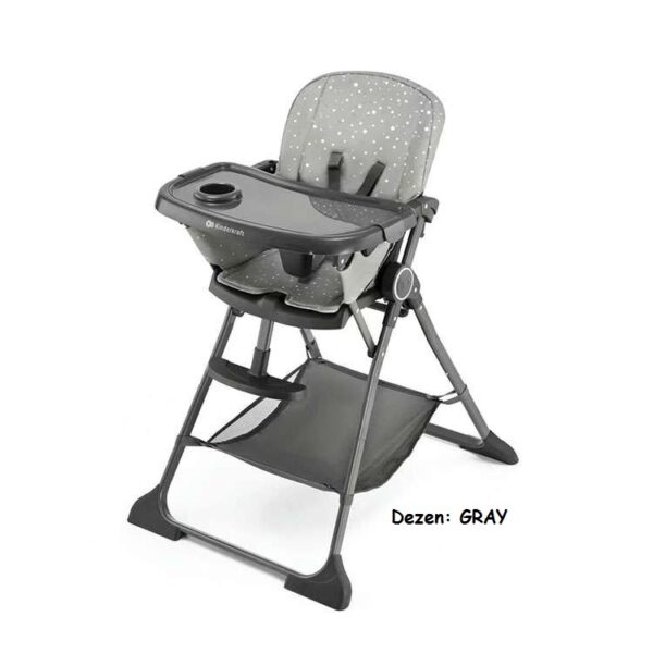 Hranilica za bebe Kinderkraft FOLDEE GRAY
