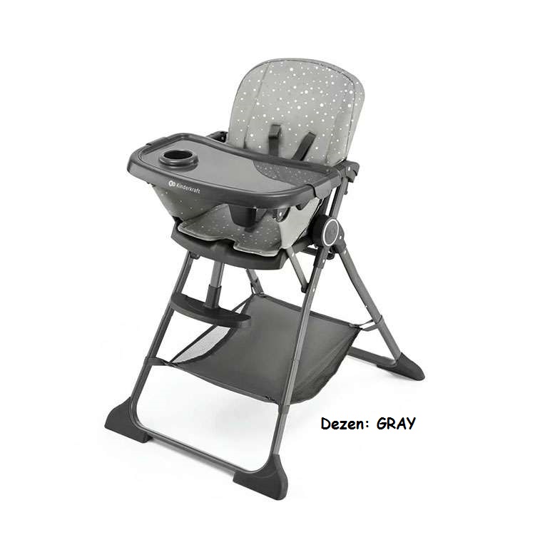 Hranilica za bebe Kinderkraft FOLDEE GRAY