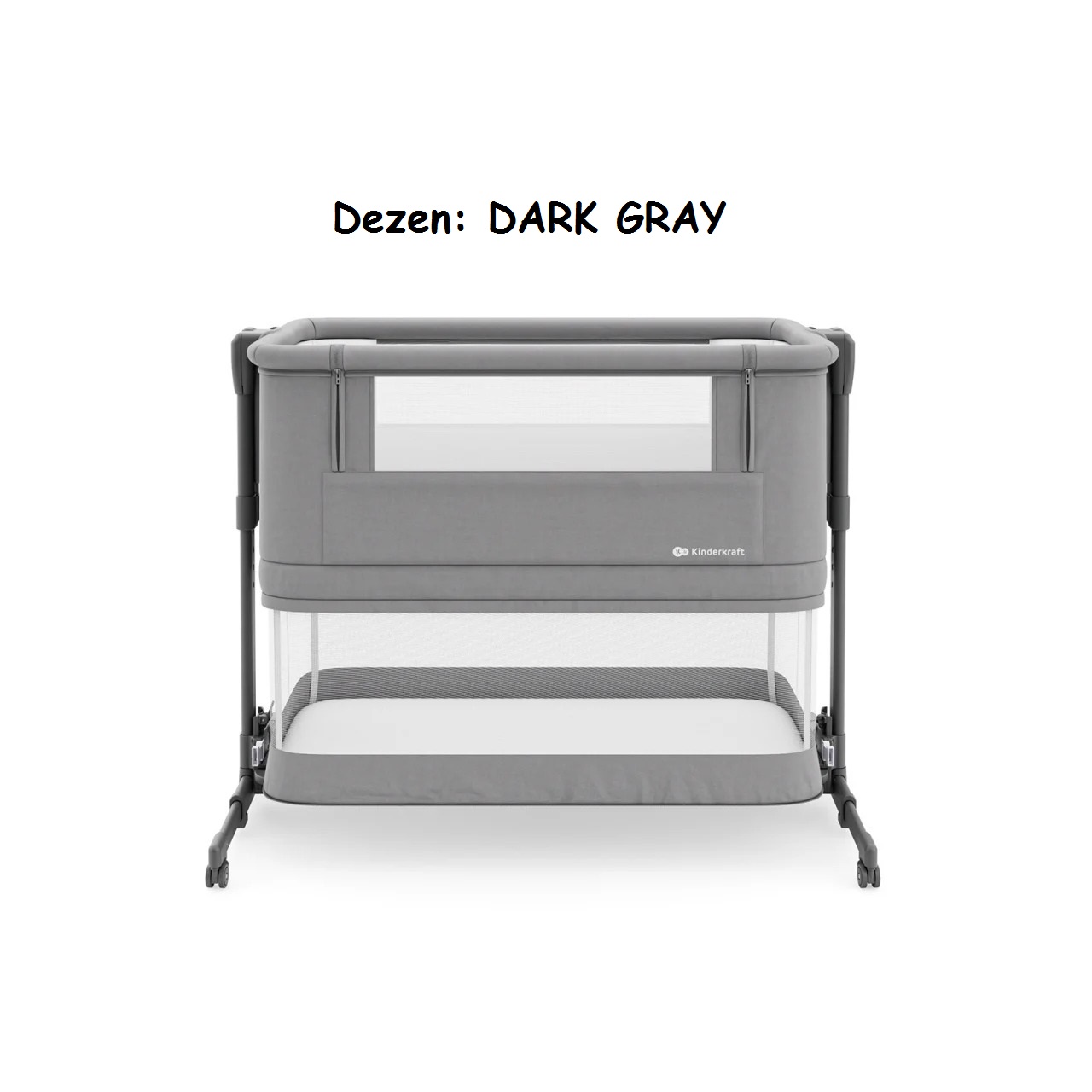 Kolevka za bebe Kinderkraft NESTE GROW 2 2u1 DARK GRAY