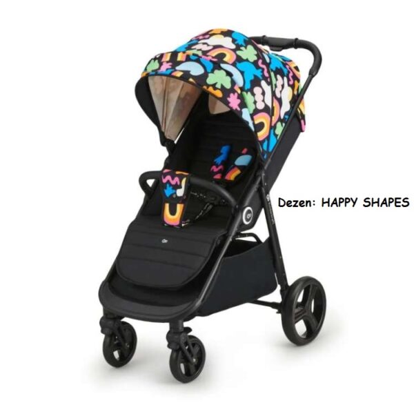 Kišobran kolica Kinderkraft GRANDE PLUS HAPPY SHAPES