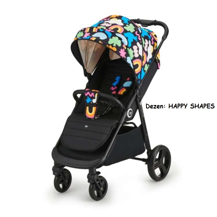 Kišobran kolica Kinderkraft GRANDE PLUS HAPPY SHAPES