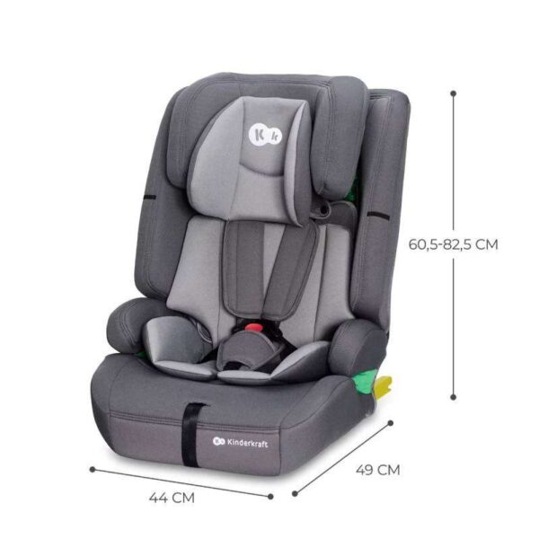 GRAY|Auto sedište Kinderkraft Safety Fix2 I SIZE 76-150 CM