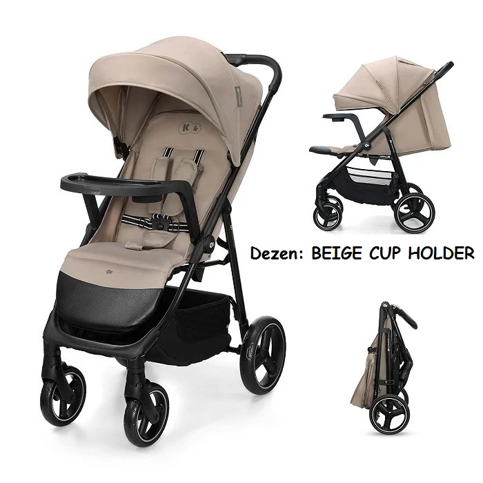 Kišobran kolica Kinderkraft TRIG 3 BEIGE CUP HOLDER