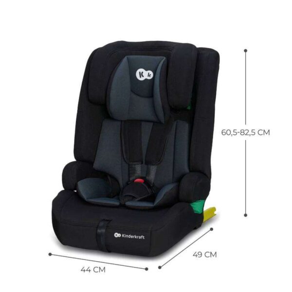 BLACK|Auto sedište Kinderkraft Safety Fix2 I SIZE 76-150 CM