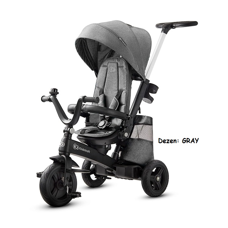 Tricikli / guralica za decu, Kinderkraft EASY TWIST GRAY