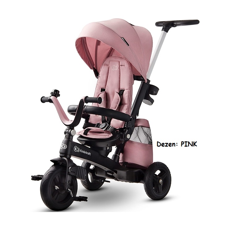 Tricikli / guralica za decu, Kinderkraft EASY TWIST PINK