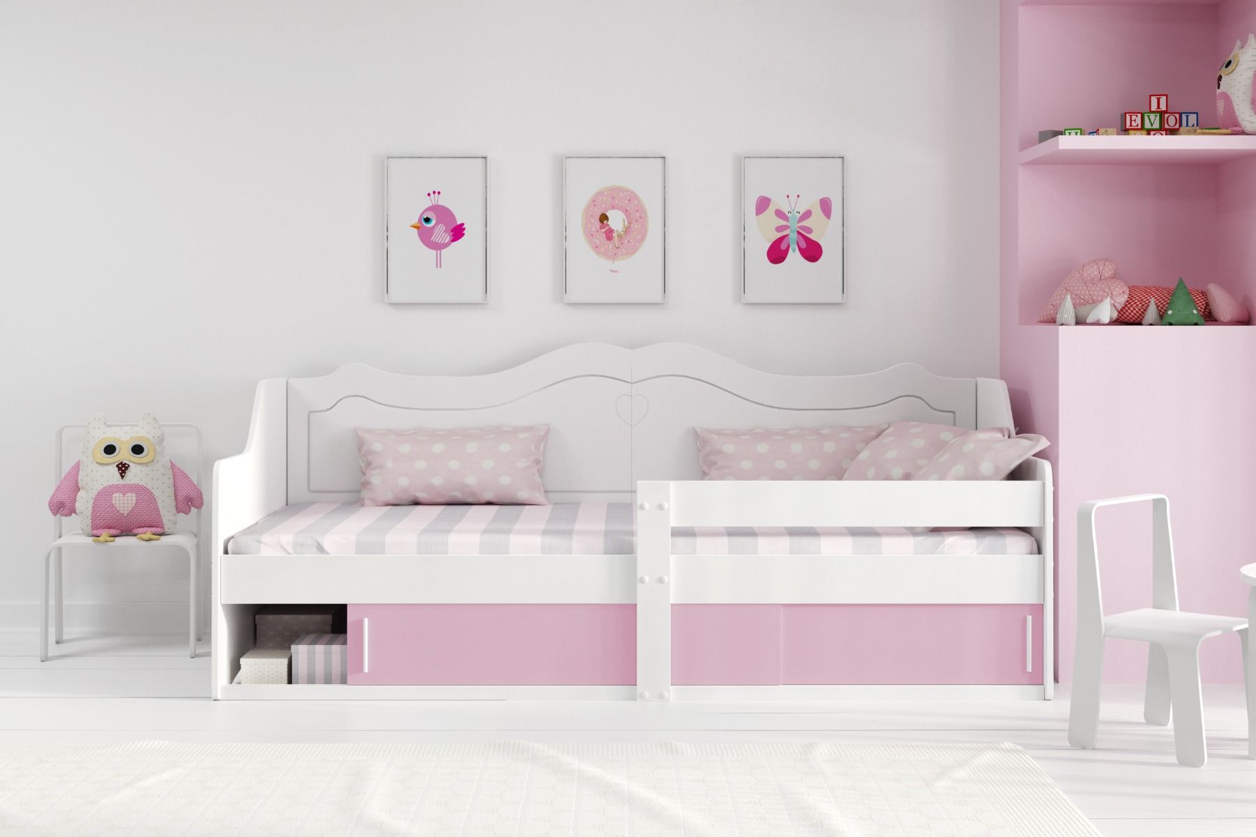 Dečiji krevet JULIJA 160x80cm, sa fiokom