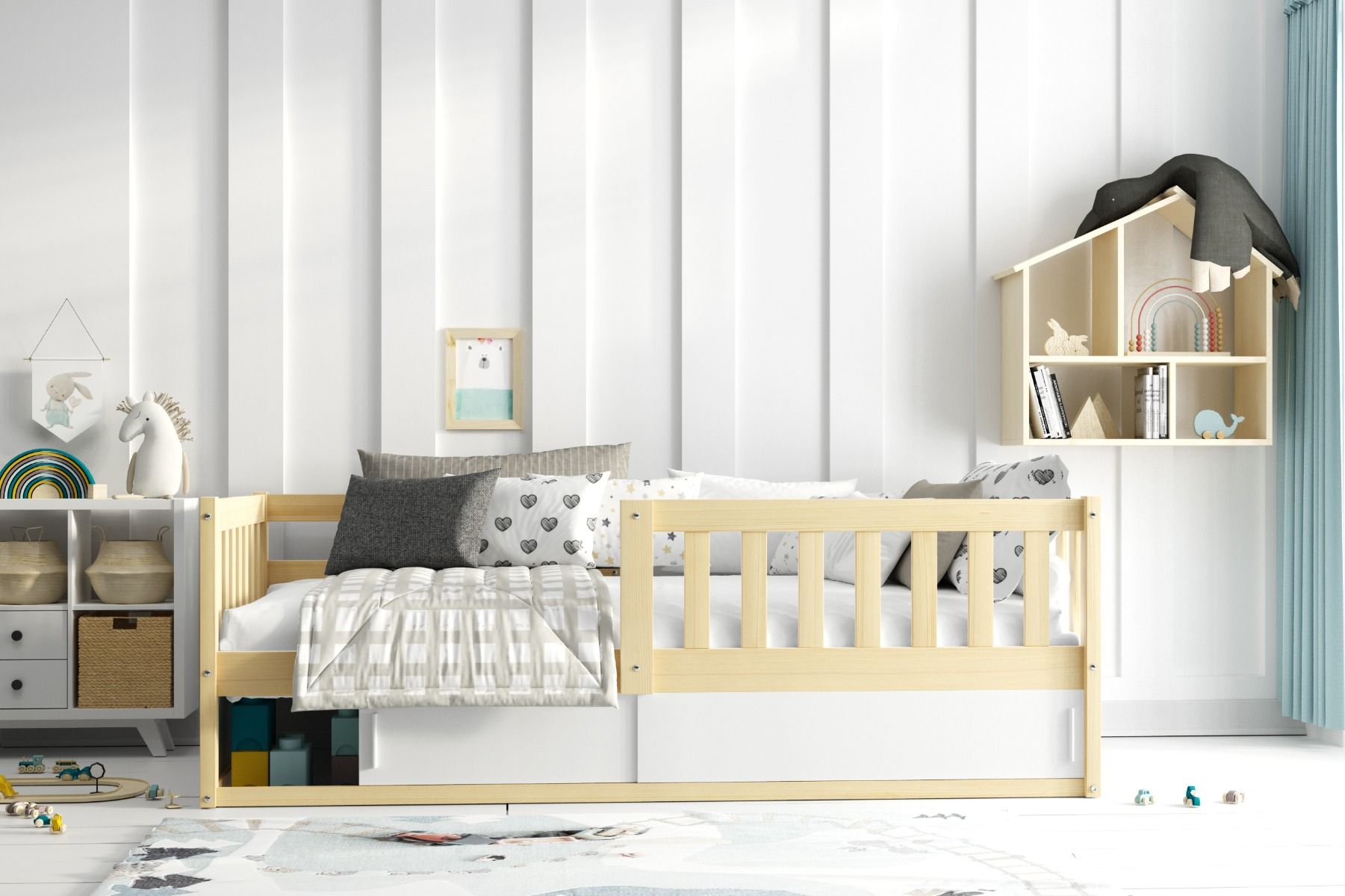 Dečiji krevet SMART 160x80cm, sa fiokom Dečiji krevet SMART 160x80cm, sa fiokom