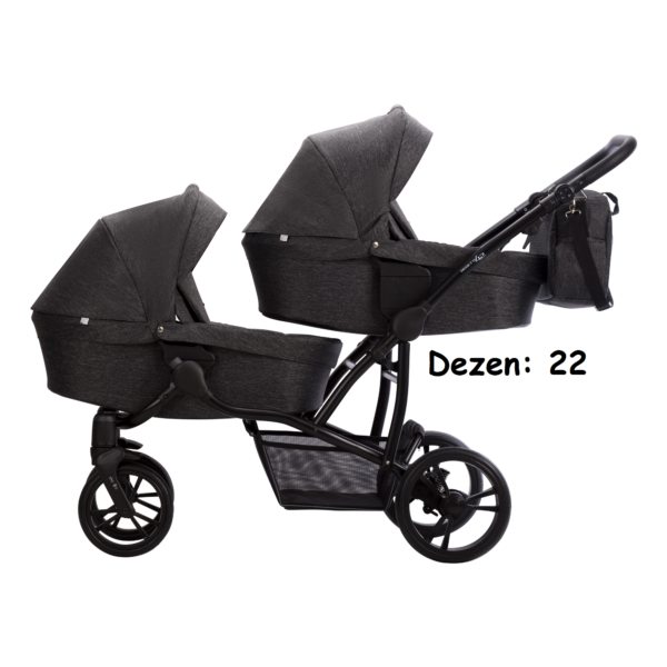 Kolica za bebe Bebetto 42, set 2/3u1, platno/eko koža. 22 (platno)