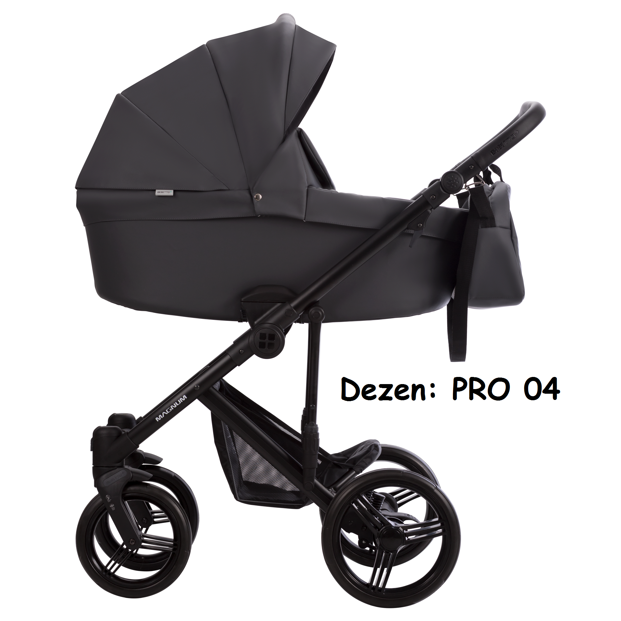 Kolica za bebe Bebetto Magnum Light, set 2/3u1, platno/eko koža. PRO 04 (eko koža)