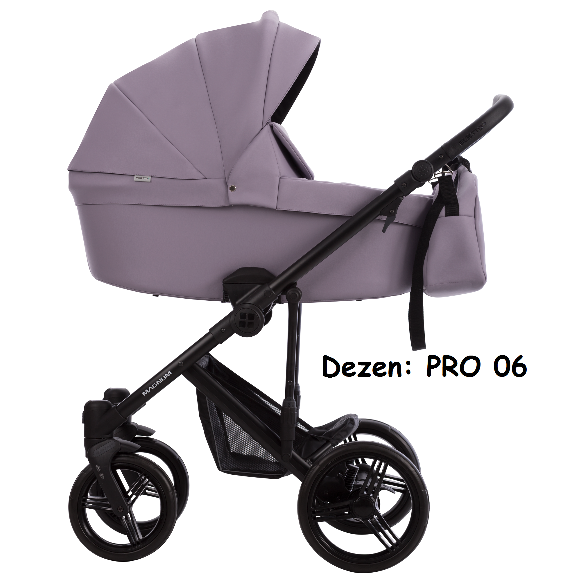 Kolica za bebe Bebetto Magnum Light, set 2/3u1, platno/eko koža. PRO 06 (eko koža)