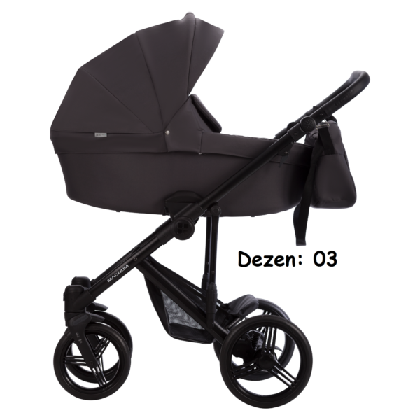 Kolica za bebe Bebetto Magnum Light, set 2/3u1, platno/eko koža. 03 (platno)