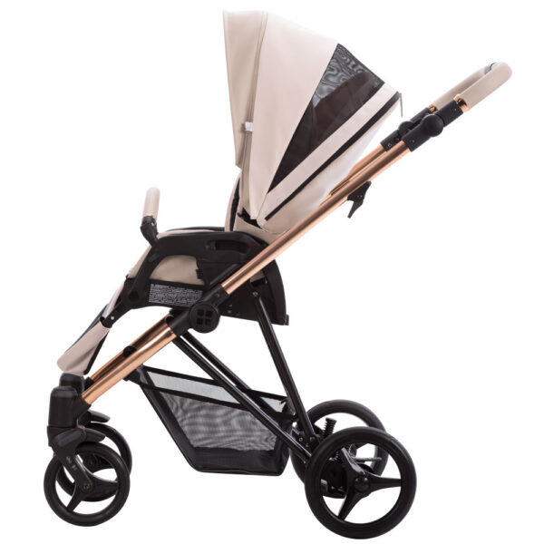 Kolica za bebe Bebetto Yoddi, set 2/3 u 1, platno/eko koža/premium class