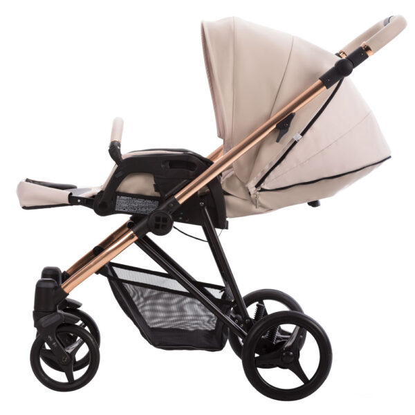 Kolica za bebe Bebetto Yoddi, set 2/3 u 1, platno/eko koža/premium class
