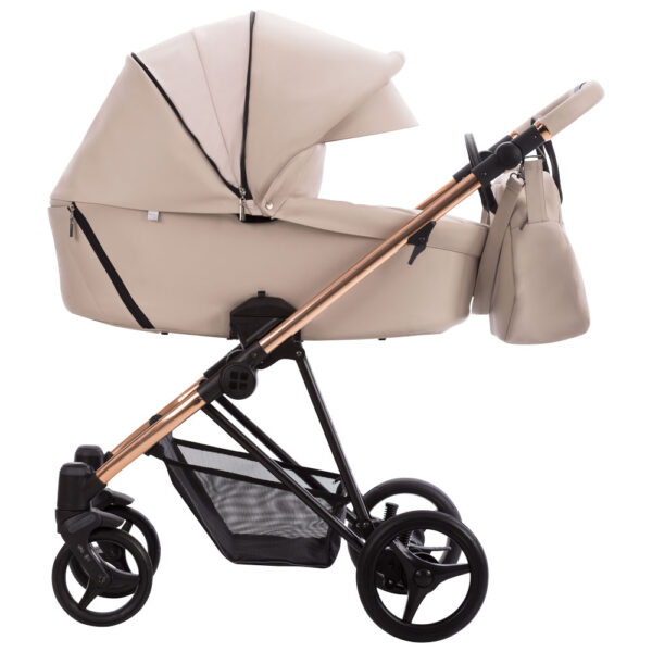 Kolica za bebe Bebetto Yoddi, set 2/3 u 1, platno/eko koža/premium class