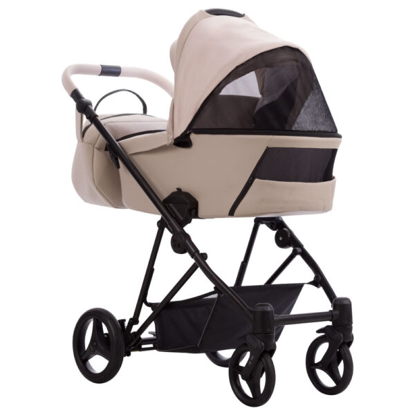 Kolica za bebe Bebetto Yoddi, set 2/3 u 1, platno/eko koža/premium class