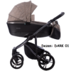 Kolica za bebe Bebetto BRESSO PREMIUM CLASS set 2/3 u 1, DARK 01 (platno)