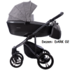 Kolica za bebe Bebetto BRESSO PREMIUM CLASS set 2/3 u 1, DARK 02 (platno)