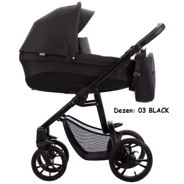 Kolica za bebe Bebetto Holland, set 2/3u1, 03 BLACK (platno)