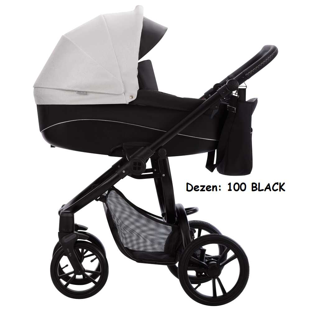 Kolica za bebe Bebetto Holland, set 2/3u1, 100 BLACK (platno)